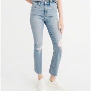 High ankle flare jeans